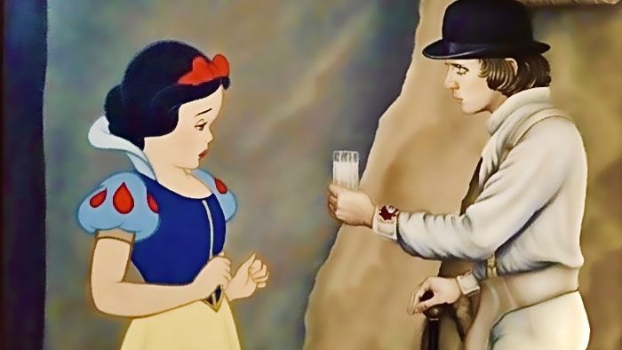 Alex presents Snow White with a glass of MOLOKO freshly laced with adrenachrome, an age old custom that promotes Snow to a “MAMA” in the gang of SAVAGES. After nearly three years of being held hostage as a sex slave, Snow now has the position of the matriarch. Her fat ass will be thanking her tonight as the hourly anal rape will finally subside. She now has a obligation to the SAVAGES, which includes hourly blowjobs and breast milk for everyone!